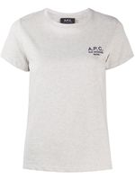 A.P.C. t-shirt à logo imprimé - Tons neutres - thumbnail