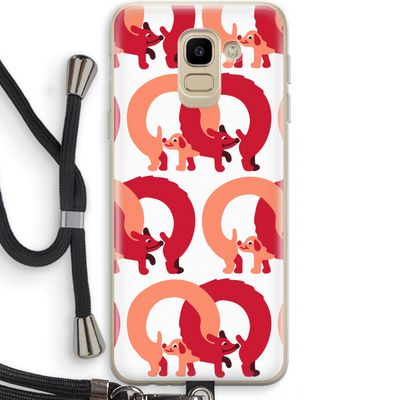 Dogs: Samsung Galaxy J6 (2018) Transparant Hoesje met koord