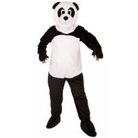 Dierenpak verkleedkleding Panda - met mega masker - outfit - volwassenen - one size M/L - thumbnail