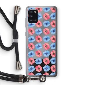 Klaproosjes: Samsung Galaxy A31 Transparant Hoesje met koord