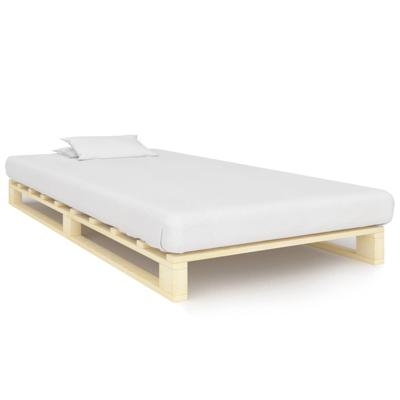 Bedframe pallet massief grenenhout 90x200 cm