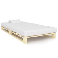 Bedframe pallet massief grenenhout 90x200 cm