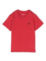 POLO RALPH LAUREN KIDS t-shirt en coton à logo brodé - Rouge