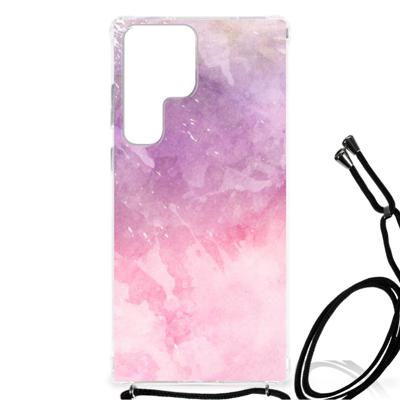 Back Cover Samsung Galaxy S23 Ultra Pink Purple Paint Back Cover Samsung Galaxy S23 Ultra Pink Purple Paint