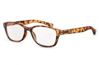 Cwi leesbril unisex rechthoekig bruin (4000) sterkte +2.5