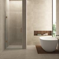 Nisdeur BWS Miley 90x200 cm 8 mm Nano Helder Glas Geborsteld Brons Koper