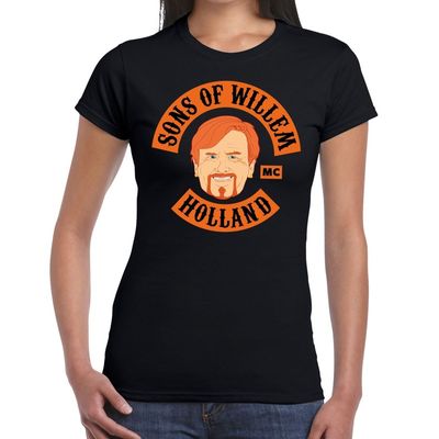Zwart Sons of Willem t-shirt dames
