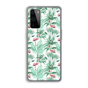 Flamingo bladeren: OnePlus 9 Pro Transparant Hoesje