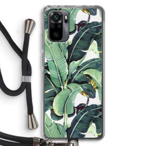 Bananenbladeren: Xiaomi Redmi Note 10 Pro Transparant Hoesje met koord