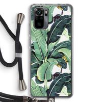 Bananenbladeren: Xiaomi Redmi Note 10 Pro Transparant Hoesje met koord