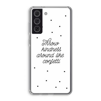 Confetti: Samsung Galaxy S21 FE Transparant Hoesje