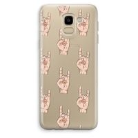 Rock: Samsung Galaxy J6 (2018) Transparant Hoesje