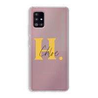 Amber Script: Samsung Galaxy A51 5G Transparant Hoesje