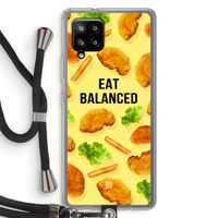 Eat Balanced: Samsung Galaxy A42 5G Transparant Hoesje met koord