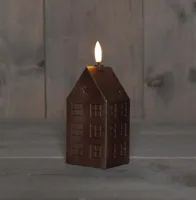 Anna&apos;s Collection LED kaars 3d flame huis 5x6x15cm brons 1 stuks
