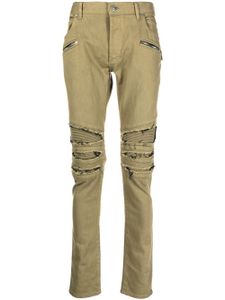 Balmain jean skinny à design multi-poches - Vert