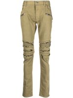 Balmain jean skinny à design multi-poches - Vert