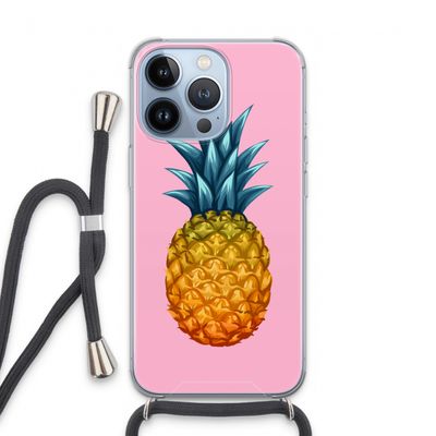 Grote ananas: iPhone 13 Pro Transparant Hoesje met koord