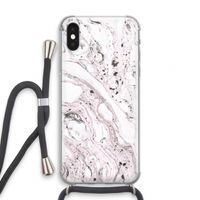 Mengelmoes: iPhone XS Transparant Hoesje met koord