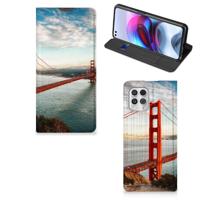 Motorola Moto G100 | Book Cover | Golden Gate Bridge
