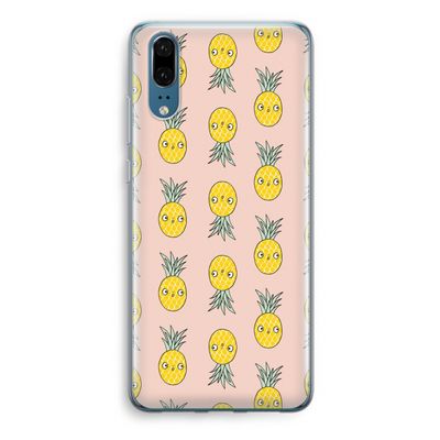 Ananas: Huawei P20 Transparant Hoesje