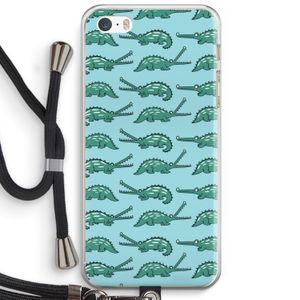 Kroko: iPhone 5 / 5S / SE Transparant Hoesje met koord