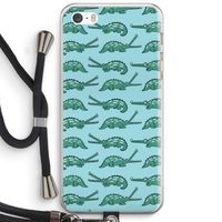 Kroko: iPhone 5 / 5S / SE Transparant Hoesje met koord