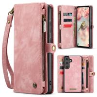 Caseme Samsung Galaxy S25 FE hoes - Vintage 2 in 1 portemonnee - Lichtroze Caseme Samsung Galaxy S25 FE hoes - Vintage 2 in 1 portemonnee - Lichtroze