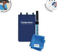 Correctbook Pocket: uitwisbaar / herbruikbaar notitieboek, Midnight Blue (marineblauw) - thumbnail