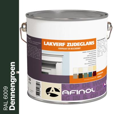 Afinol Zijdeglans Lakverf Dennengroen (RAL 6009) 2,5 liter