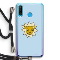 Kleine leeuw: Huawei P30 Lite Transparant Hoesje met koord