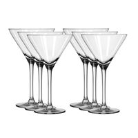 6x Cocktail/Martini glazen 260 ml in luxe doos   -