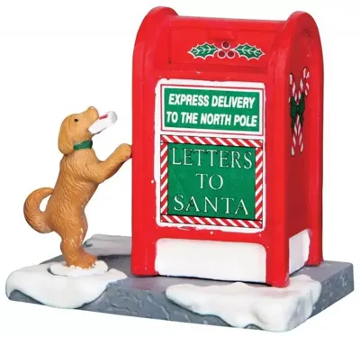 Lemax santa&apos;s mailbox kerstdorp accessoire 2016