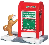 Lemax santa&apos;s mailbox kerstdorp accessoire 2016