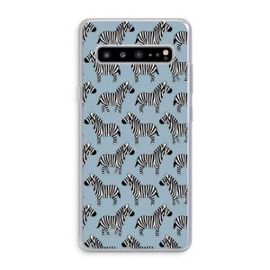 Zebra: Samsung Galaxy S10 5G Transparant Hoesje
