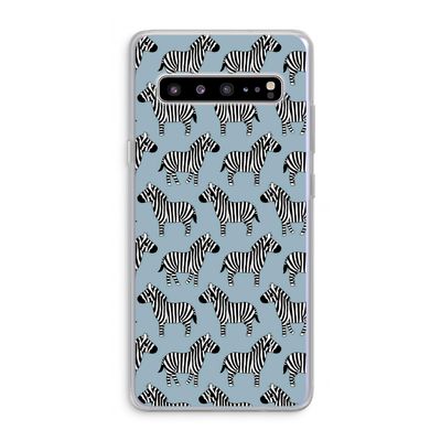 Zebra: Samsung Galaxy S10 5G Transparant Hoesje
