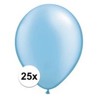 25x Azure blauwe Qualatex ballonnen   -
