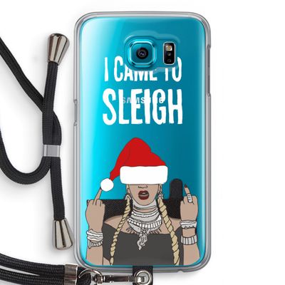 Came To Sleigh: Samsung Galaxy S6 Transparant Hoesje met koord
