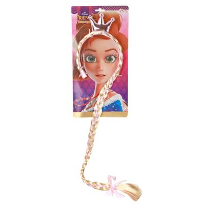 Toi-Toys friends diadeem met lange vlecht en kroon