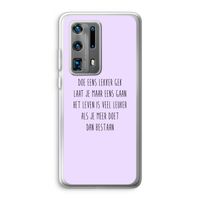 Gek: Huawei P40 Pro Plus Transparant Hoesje