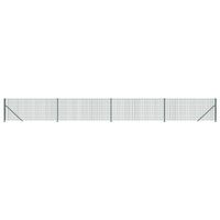 The Living Store Gaashekwerk Groen 1.1 x 10 m (H x L) - 75 x 50 mm - Staal met PVC-coating