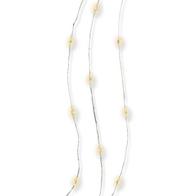 Lumineo Draadverlichting - micro - 60 lampjes - LED - warm wit - 295 cm - kerstverlichting