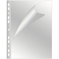 Q-CONNECT geperforeerde showtas A4 11-gaatsperforatie glashelder 80 micron pak van 25 stuks