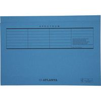 Vouwmap Secolor Folio ongelijk 225gr blauw