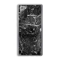 Zwart marmer: Samsung Galaxy Note 20 / Note 20 5G Transparant Hoesje