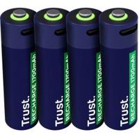 Trust Oplaadbare batterij AA 1700mAh 4-pack