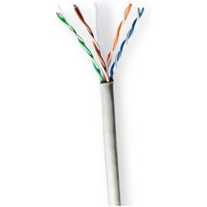 Netwerk Kabel Rol | CAT6 | Stranded | U/UTP | CCA | 100.0 m | Binnenshuis | Rond | PVC | Grijs | Gif