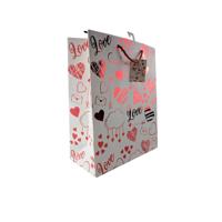 Cadeautasje harten 3 assorti 26x12x32 cm