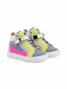 Giuseppe Junior baskets Juls Jr à empiècements contrastants - Bleu