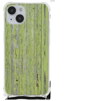 iPhone 14 Plus Stevig Telefoonhoesje Green Wood - thumbnail